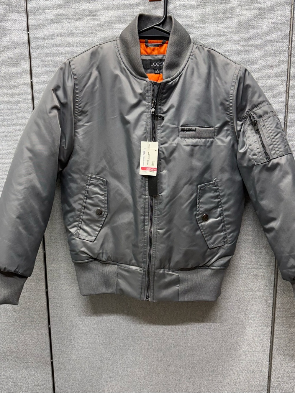 Joe's Jeans Silver-Gray Inner Pocket Detail Jacket